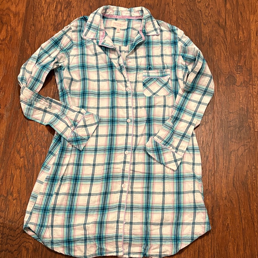 Victoria’s Secret flannel sleep shirt